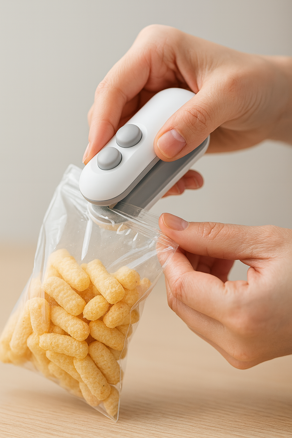 🔥 SealPro 2 en 1 – Mini Sellador y Cortador Recargable